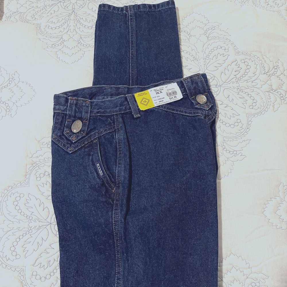 Retro Hi waist Rocky Mountain Jeans Dark blue Denim